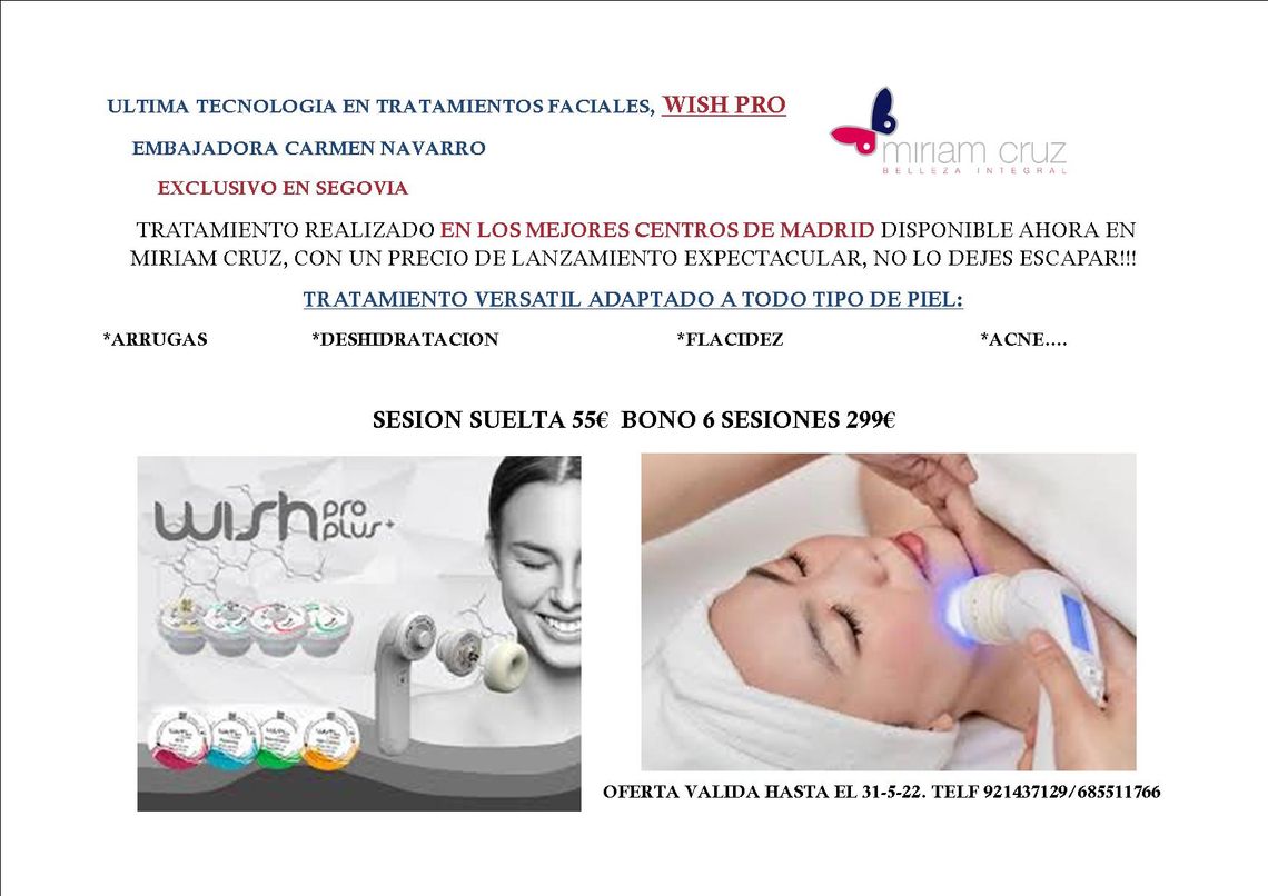 Centro De Estética Y Belleza Integral Miriam Cruz promociones